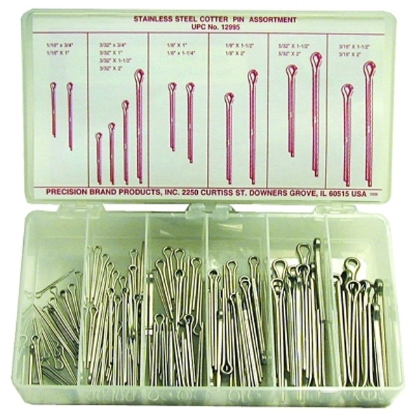 Precision Brand Cotter Pin Assortments, Stainless Steel (1 AS / AS)