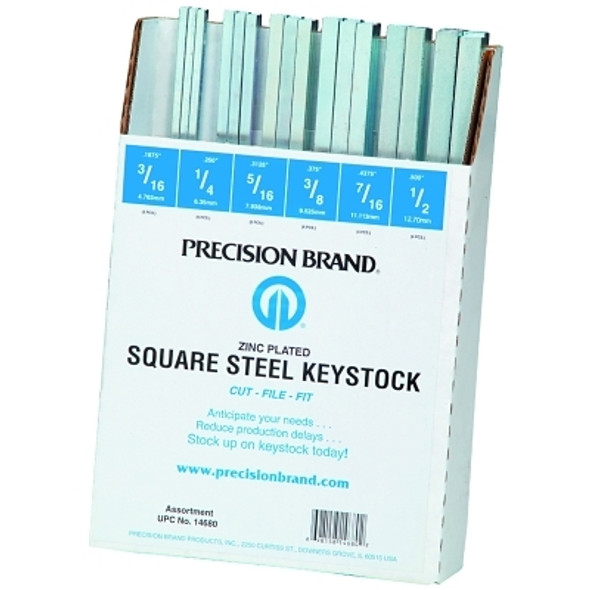 Precision Brand ASSORTMENT OF ALL SQUARE KEYSTK ZINC (1 AST / AST)