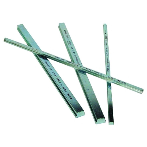 Precision Brand Zinc Plated Step Keystocks, 3/16" x 3/32" x 1/4" x 1/8" Step x 12", Type 2 (1 EA / EA)