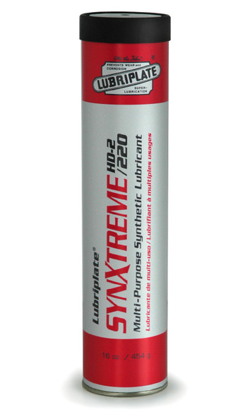 Lubriplate SYNXTREME HD-2/220, Synthetic, heavy duty, calcium sulphonate for medium to slow speeds (40 CARTRIDGES)