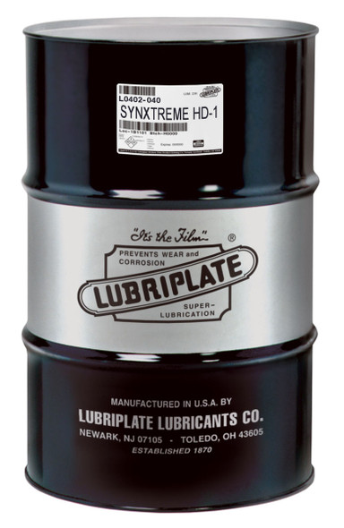 Lubriplate SYNXTREME HD-1, Synthetic, calcium sulphonate NLGI No. 1 grease for medium to high speeds (55 Gal / 400lb. DRUM)