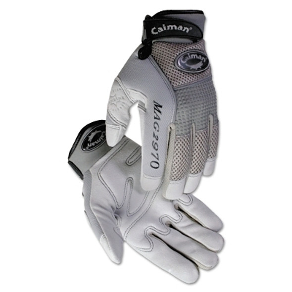 2970 Deerskin Padded Palm Knuckle Protection Mechanics Gloves, 2X-Large, Gray (1 PR / PR)