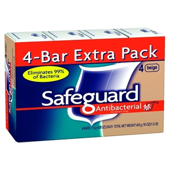 Procter & Gamble Safeguard Deodorant Bar Soap, Light Scent, 4 oz (12 PK / CA)