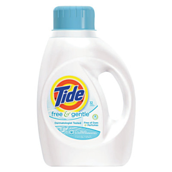 Procter & Gamble Tide Free & Gentle Laundry Detergent, 50 oz Bottle, 32 Loads (1 CA/EA)