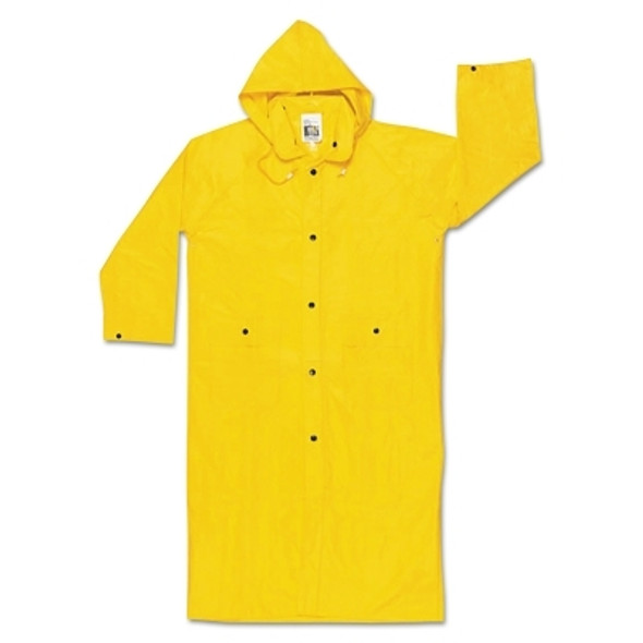 Wizard Raincoat, 0.28 mm, PVC/Nylon, Yellow, 4X-Large (1 EA)