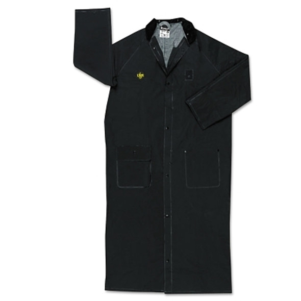 Classic Plus Rainwear, 2X-Large, PVC/Polyester, Black (1 EA)