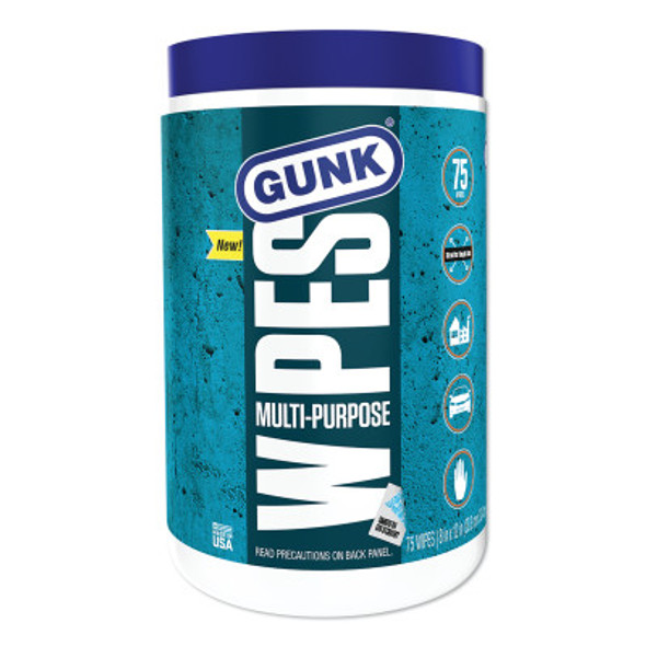 Multi-Purpose wipes, blue 8x12, 75 per container (6 EA / BX)