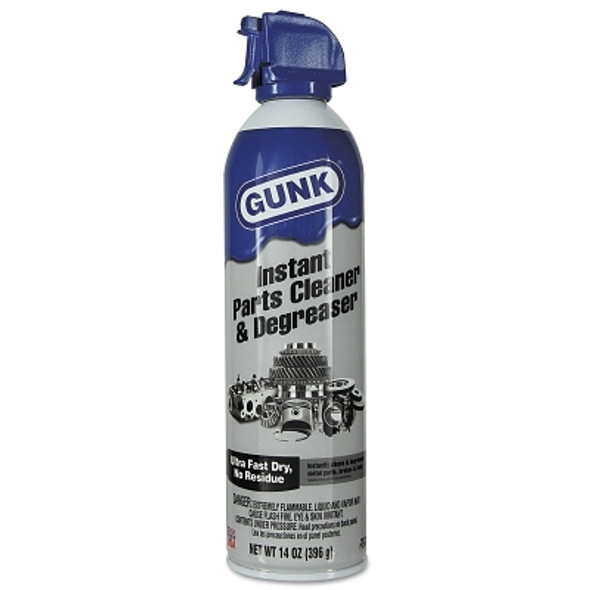 GUNK Instant Parts Cleaners and Degreaser, 14 oz, Aerosol Can (12 EA / CA)