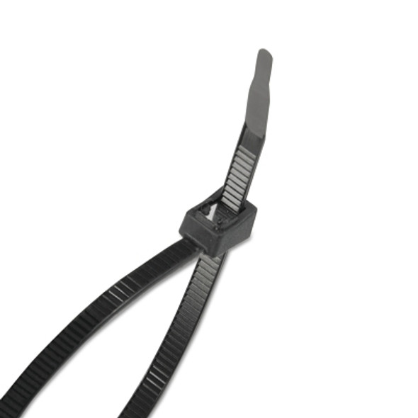 Gardner Bender Self Cutting Cable Ties, 50 lb Tensile Strength, 8â?, Black, 50/Bag (500 EA / CA)