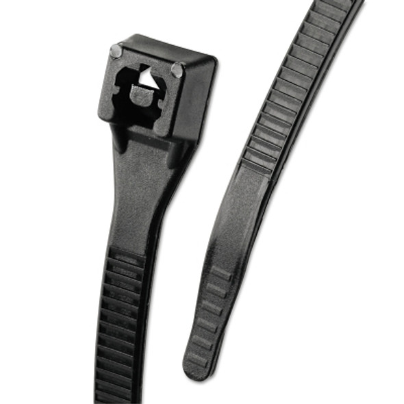 Gardner Bender Xtreme Temp Cable Ties, 50 lb Tensile Strength, 14 in, Black, 100/Bag (10 BG / CA)