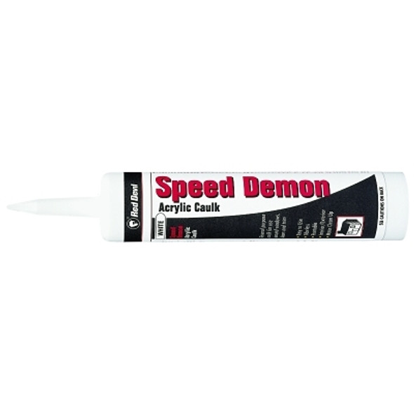 Red Devil Speed Demon Acrylic Caulk, 10.1 oz Cartridge, White (12 CTG / CS)