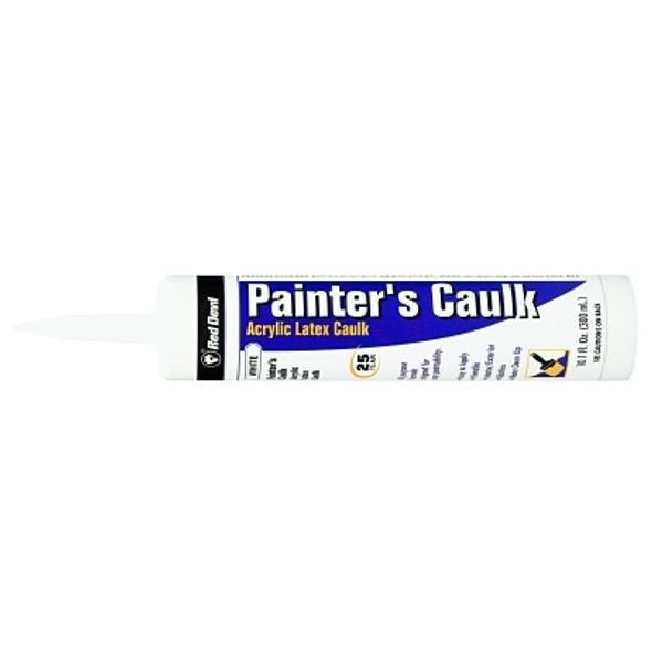 Red Devil Painter's Caulk, 10.1 oz Cartridge, White (12 CTG / CS)