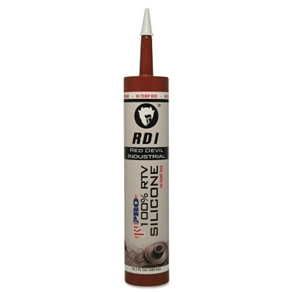 Red Devil RD PRO Heat Resistant RTV Sealant, 10.1 oz Cartridge, Red (12 CQ / CA)