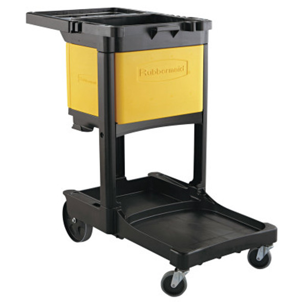 RUBBERMAID COMMERCIAL PROD. Locking Cabinet, For Rubbermaid Commercial Cleaning Carts, Yellow (1 EA/CA)