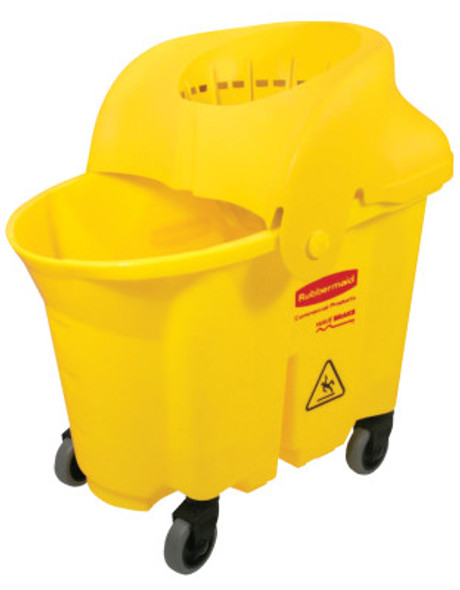 Newell Rubbermaid Brute Institutional Mop Bucket & Wringer, 35 qt, Yellow (1 EA/DZ)