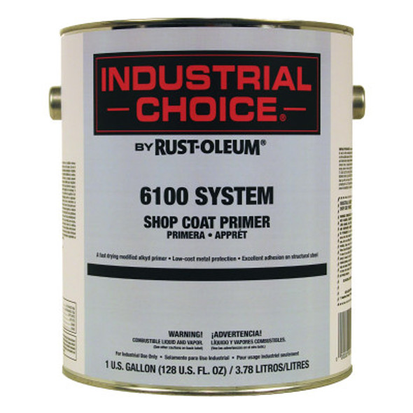Rust-Oleum Industrial Industrial Choice 6100 System Shop Coat Primers, 5 Gal Can, Red (5 PAL/DZ)