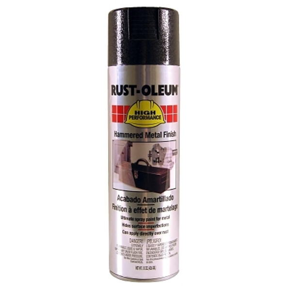 Rust-Oleum High Performance V2100 System Hammered Aerosols, 15 oz, Metal Black (6 CAN / CS)