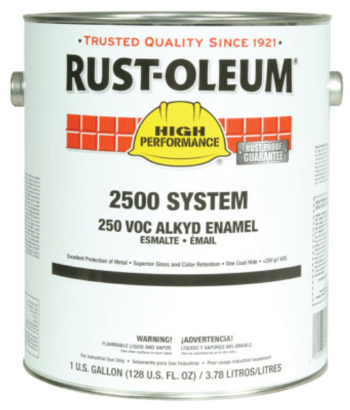 Rust-Oleum Industrial High Performance 2500 System 250 VOC DTM Alkyd Enamels, 1 Gal Can, White (2 CA/EA)