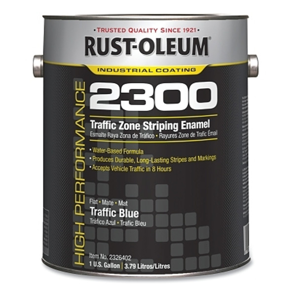 Rust-Oleum High Performance 2300 System Traffic Zone Striping Paint, 1 gal, Blue, Flat (2 GAL / CS)