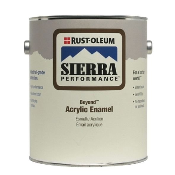 Rust-Oleum Sierra Performance Beyond Multi Purpose Acrylic Enamels, 1 Gal, White, Satin (2 GAL / CA)