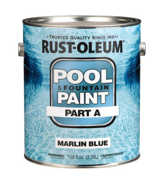 Rust-Oleum Industrial High Performance Epoxy Pool and Fountain Paints, 2 Gal Can, Black, Flat (2 CA/BOX)