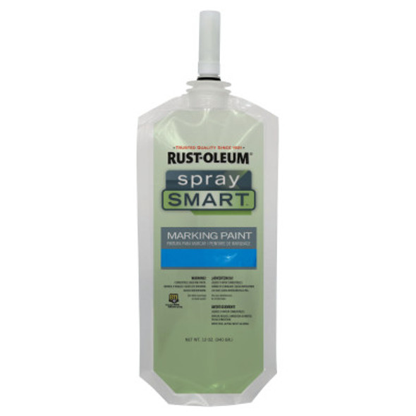 Rust-Oleum Industrial SpraySmart Marking Paint Pouches, 10.5 oz, Caution Blue (12 EA/DI)