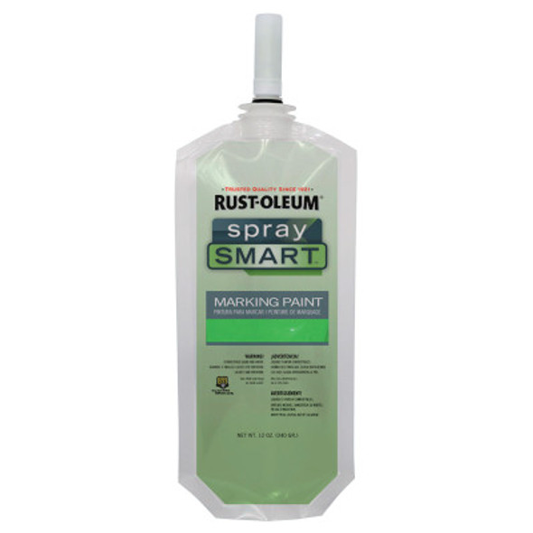 Rust-Oleum Industrial SpraySmart Marking Paint Pouches, 10.5 oz, Safety Green (12 EA/EA)
