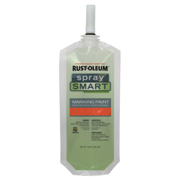 Rust-Oleum Industrial SpraySmart Marking Paint Pouches, 10.5 oz, Fluorescent Red Orange (12 EA/DZ)