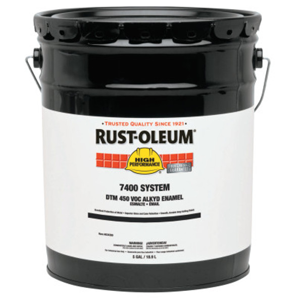Rust-Oleum Industrial High Performance 7400 System DTM Alkyd Enamels, 1 Gallon Can, Aluminum, Metallic (2 GAL/BOX)