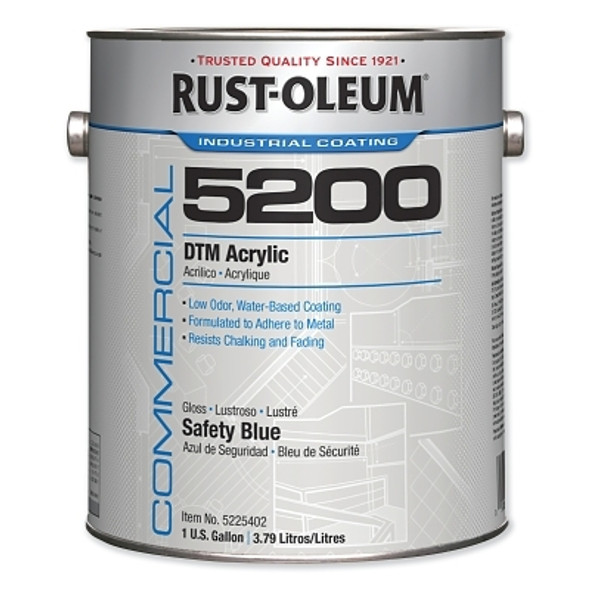 Rust-Oleum Industrial Choice 5200 System DTM Acrylics, Safety Blue, Gloss (2 CN / CA)