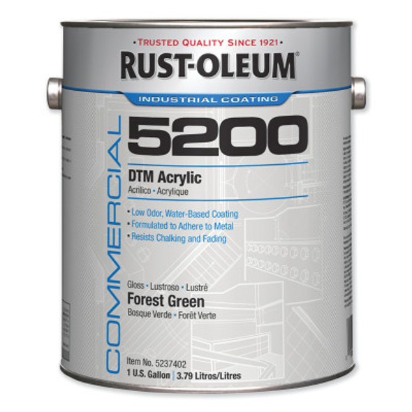 Rust-Oleum Industrial Commercial 5200 System DTM Acrylics, Forest Green, Gloss (2 CA/CA)