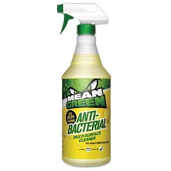 Mean Green Antibacterial Multi-Surface Cleaner, 32 oz Trigger Spray Bottle, Citrus Odor (12 EA / CA)