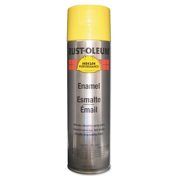 Rust-Oleum High Performance V2100 System Enamel Aerosol, 15 oz Can, Safety Yellow, Gloss (6 CN / CA)