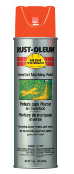 Rust-Oleum Industrial High Performance V2300 Inverted Marking Paints,15oz, Alert Orange, Semi-Gloss (6 CAN/CS)