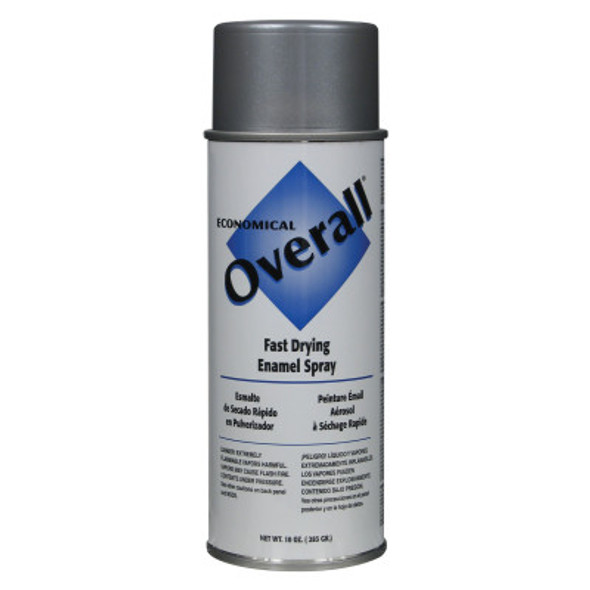 Overall Economical Fast Drying Enamel Aerosol, 10 oz, Can, Aluminum (6 CN / CA)