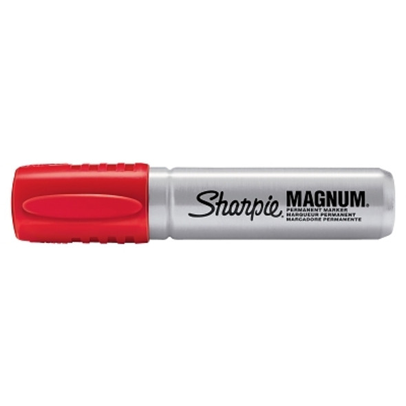 Sharpie Magnum Permanent Marker,Red, Jumbo, Chisel Tip (12 EA / DZ)