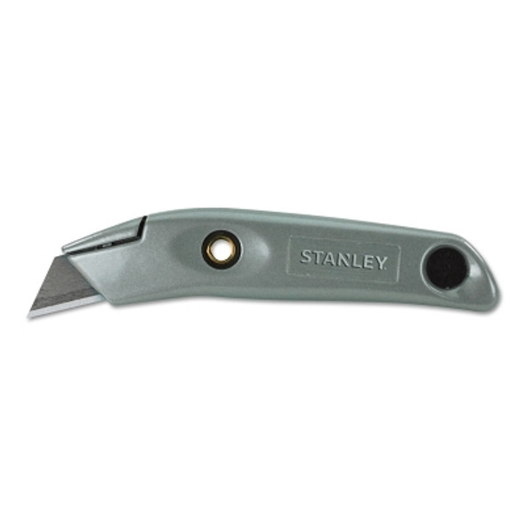 Swivel-Lock Fixed Blade Utility Knife, 6", High Carbon Blade, Die-Cast Zinc, Gry (1 EA)
