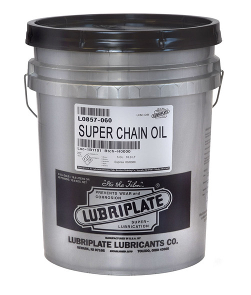 Lubriplate SUPER CHAIN OIL, ISO-220 graphite fortified oven chain fluid (5 GAL PAIL)