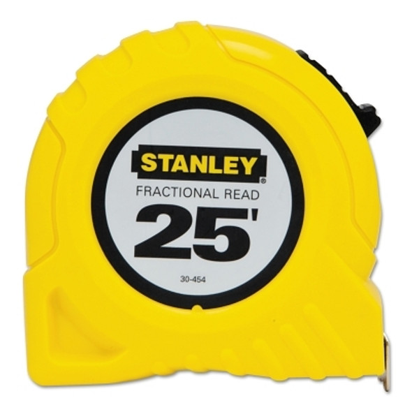 Stanley Tape Rule, 1 in x 25 ft, Inch/Fraction (1 EA / EA)