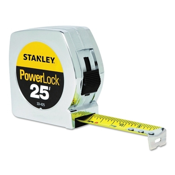 Stanley Powerlock Tape Rules Wide Blade, 1 in x 25 ft (1 EA / EA)