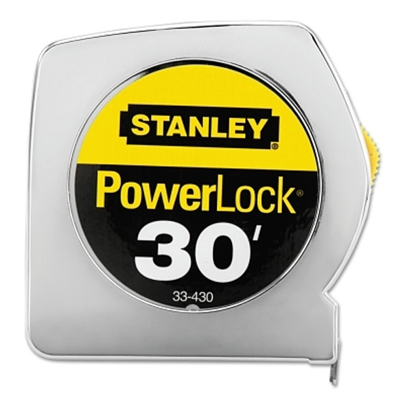 Stanley Powerlock Tape Rules Wide Blade, 1 in x 30 ft (1 EA / EA)