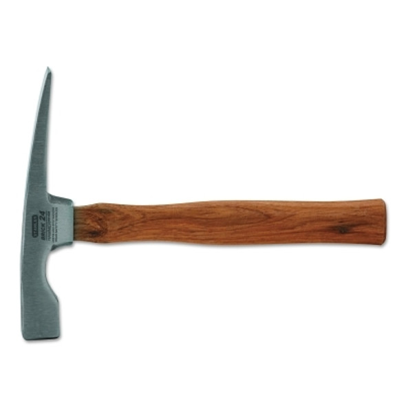 Bricklayer's Wood Handle Hammers, 24 oz, 11 in, Hardwood Handle (4 EA / BOX)