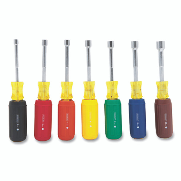 7-Piece Metric Nut Driver Set, 5mm to 11 mm Opening Size, 8 in Length (1 SET / SET)