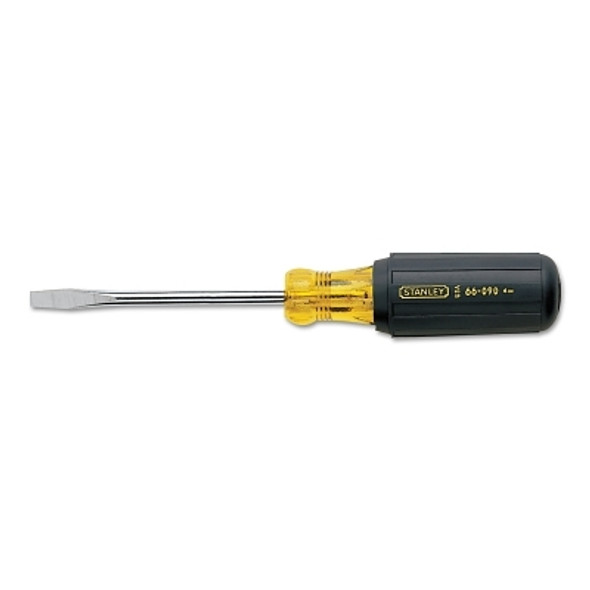 Vinyl Grip Standard Tip Screwdrivers, 1/4 in, 8 1/4 in Long, Standard Blade (1 EA)