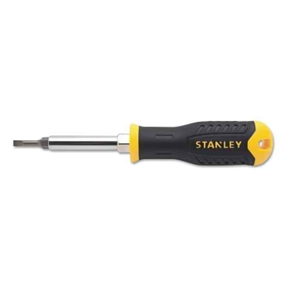 6-Way Screwdriver, #1, #2, 1/4 in, 3/16 in Tips, 7-3/4 in Length, Keystone Slotted/Phillips (1 EA)