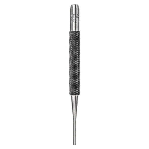 Drive Pin Punches, 4 in, 3/32 in tip, Steel (1 EA)