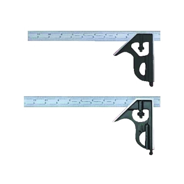 L.S. Starrett 11H Series Combination Squares, 4", 1/64, @ 1", 16ths; Quick Read 32nds, 64ths (1 EA / EA)