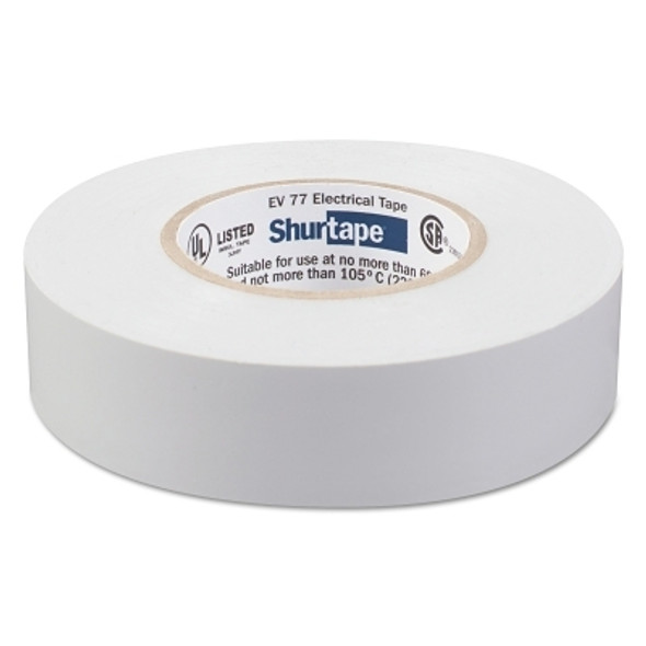 Shurtape EV 77 Professional Grade Electrical Tapes, 66 ft x 3/4 in, Gray, 100/case (100 RL / CA)
