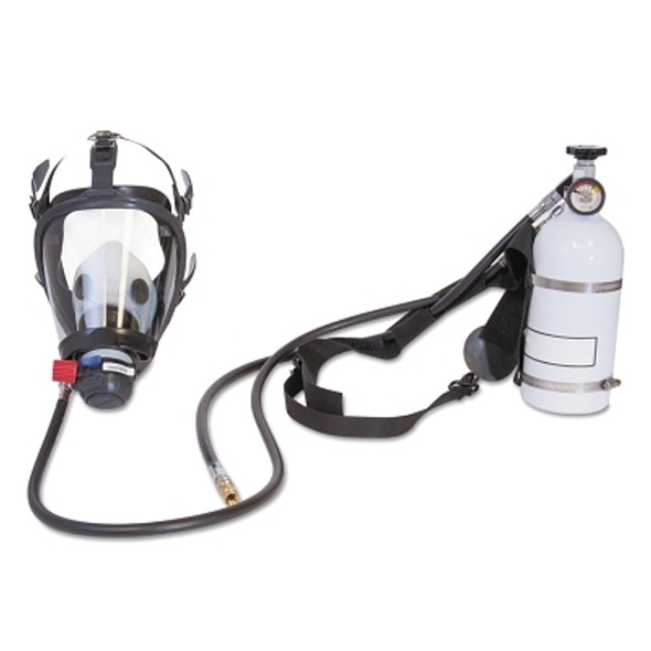 Pressure Demand Supplied Air Respirator w/Harness, 5 Minute Hip-Pac, Facepiece (1 EA)