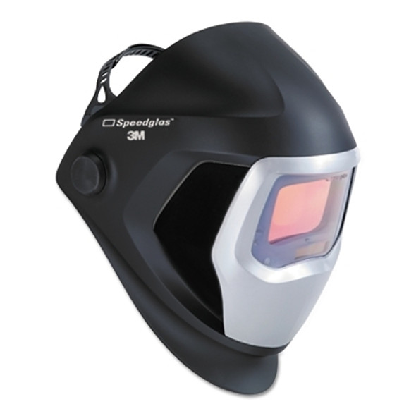 3M Personal Safety Division Speedglas 9100 Series Helmet, Shade 5, 8 to 13, Black/Silver, w/side Windows, 4.2 in x 2.1 in Window (1 EA / EA)